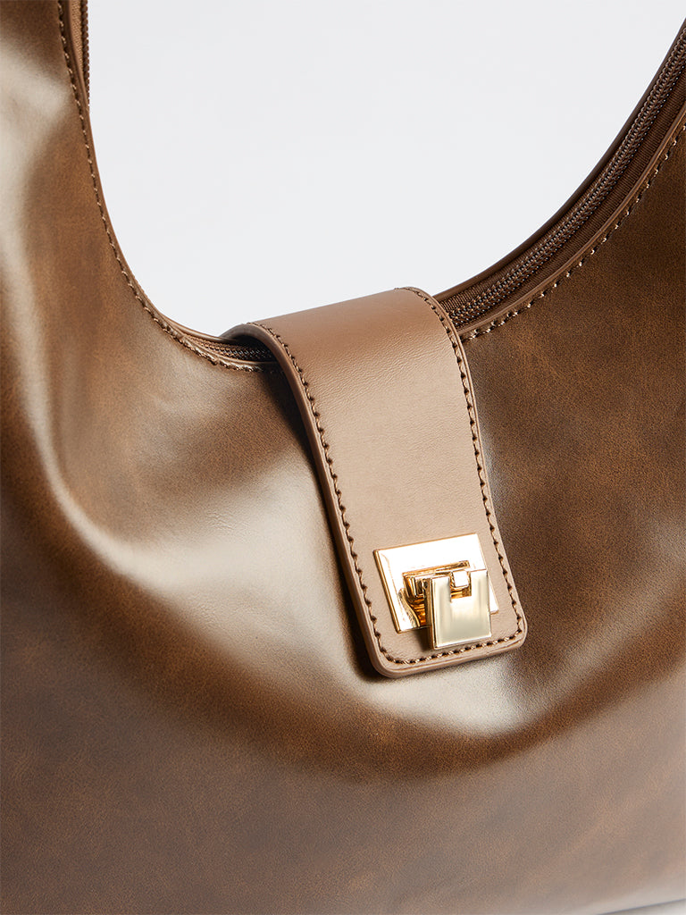Westside Dark Brown Shoulder Bag