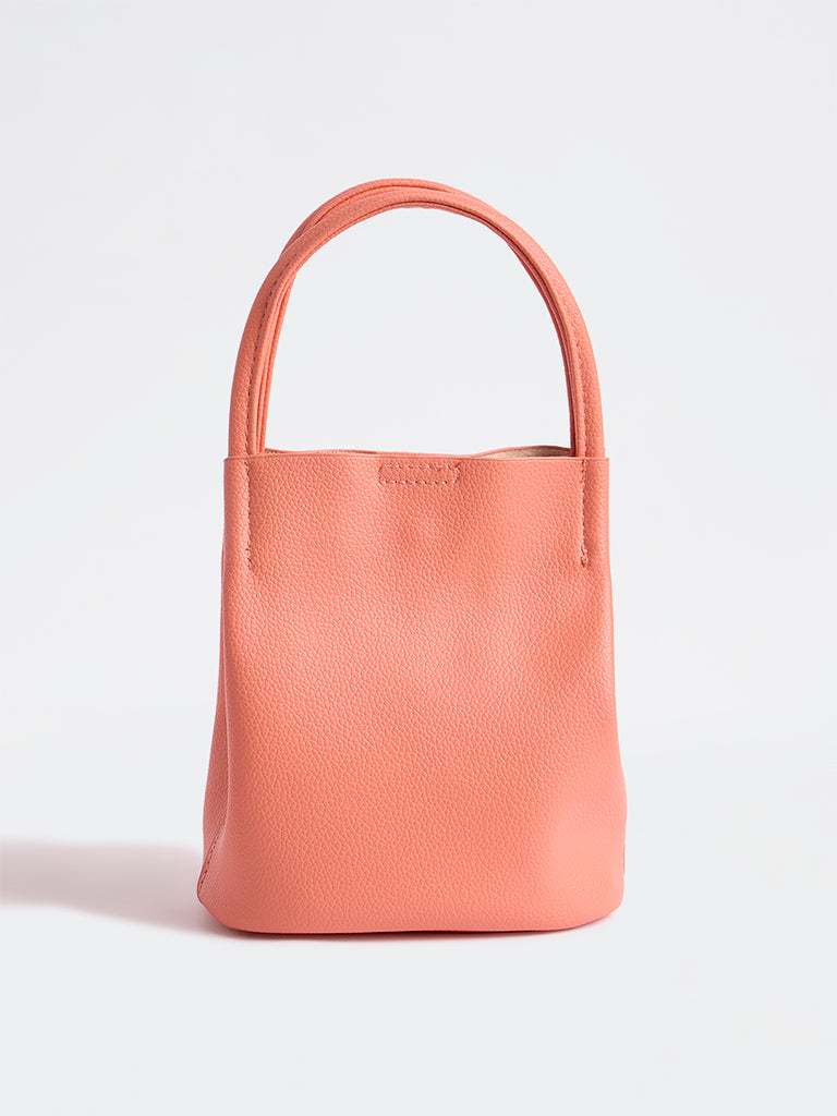 Westside Coral Textured Mobile Sling Bag with a Pouch