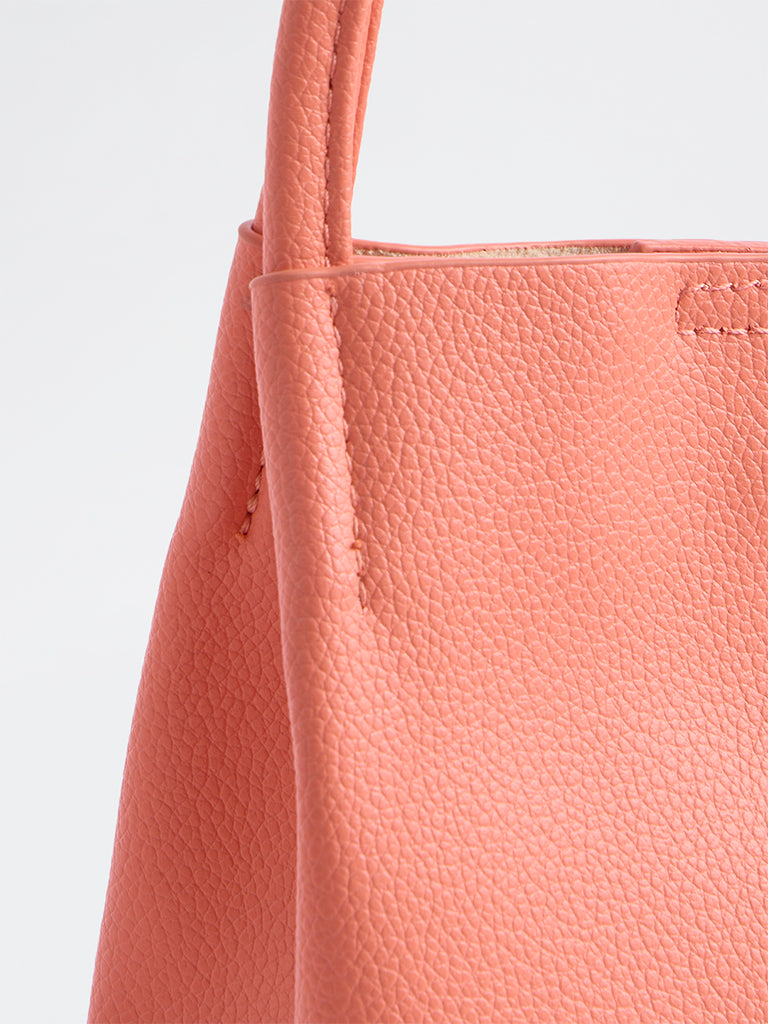 Westside Coral Textured Mobile Sling Bag with a Pouch