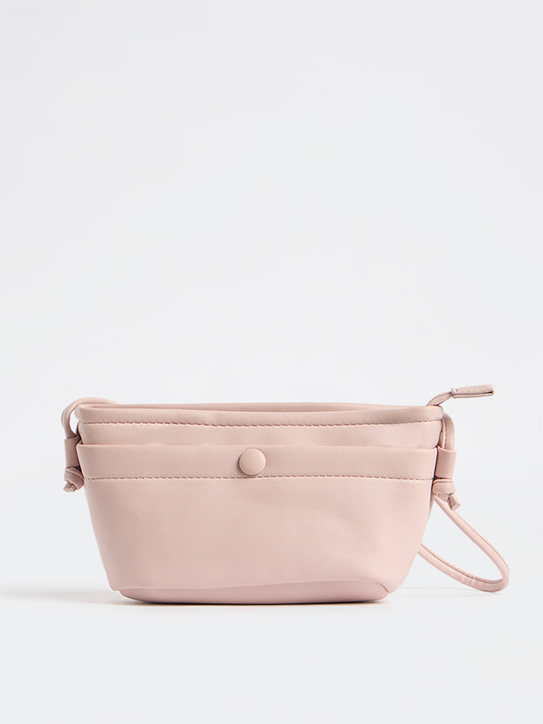 Westside Pink Button-Detail Sling Bag