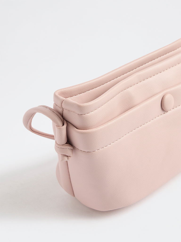 Westside Pink Button-Detail Sling Bag