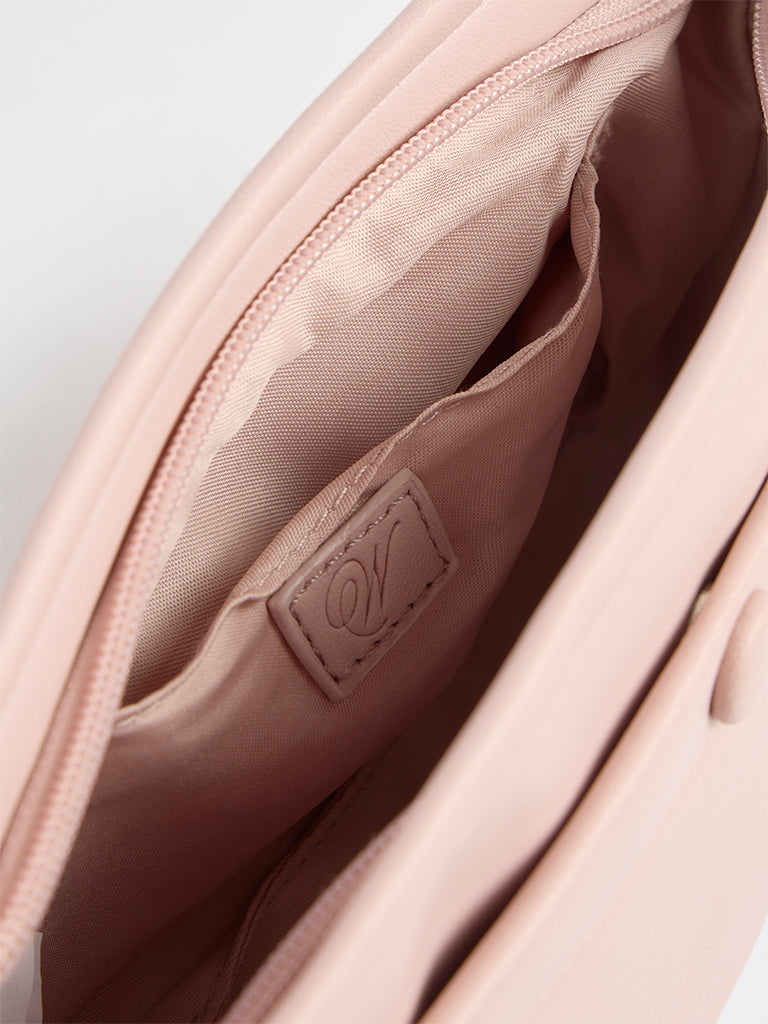 Westside Pink Button-Detail Sling Bag