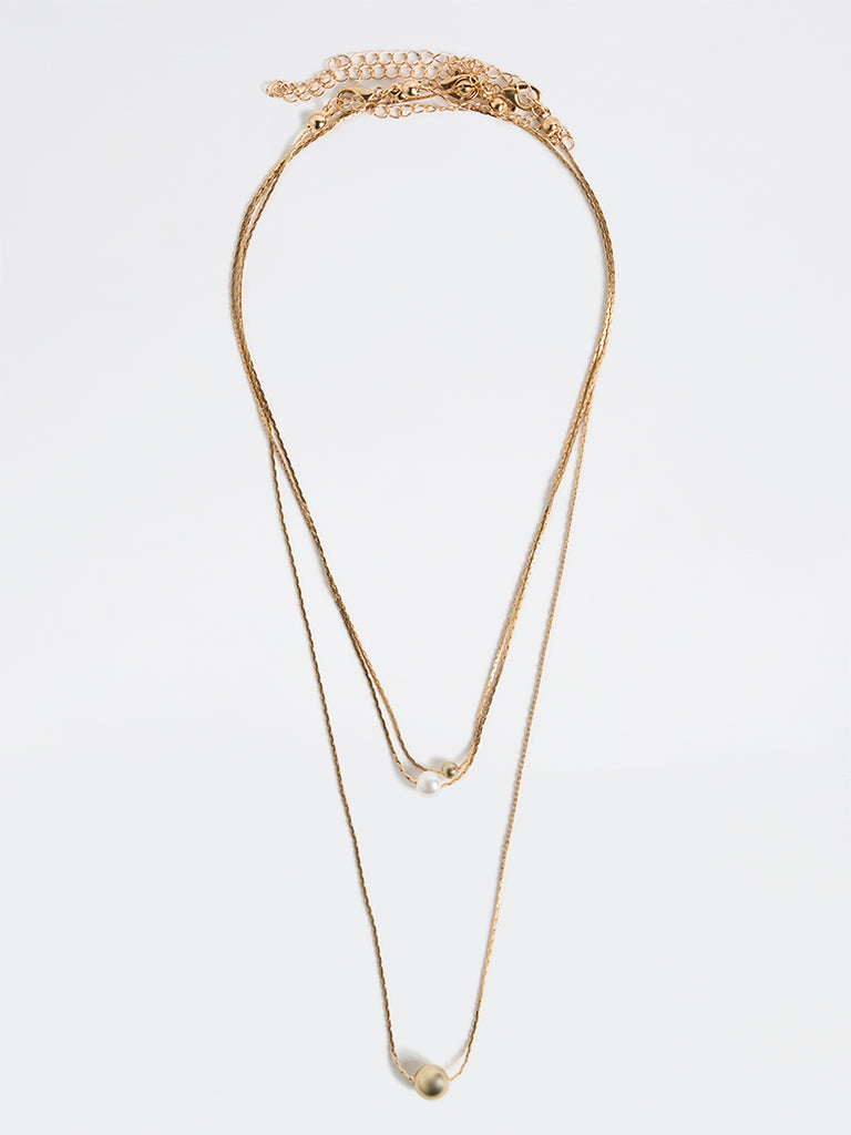 Westside Accessories Gold Dainty Chain Necklaces - Pack of 3