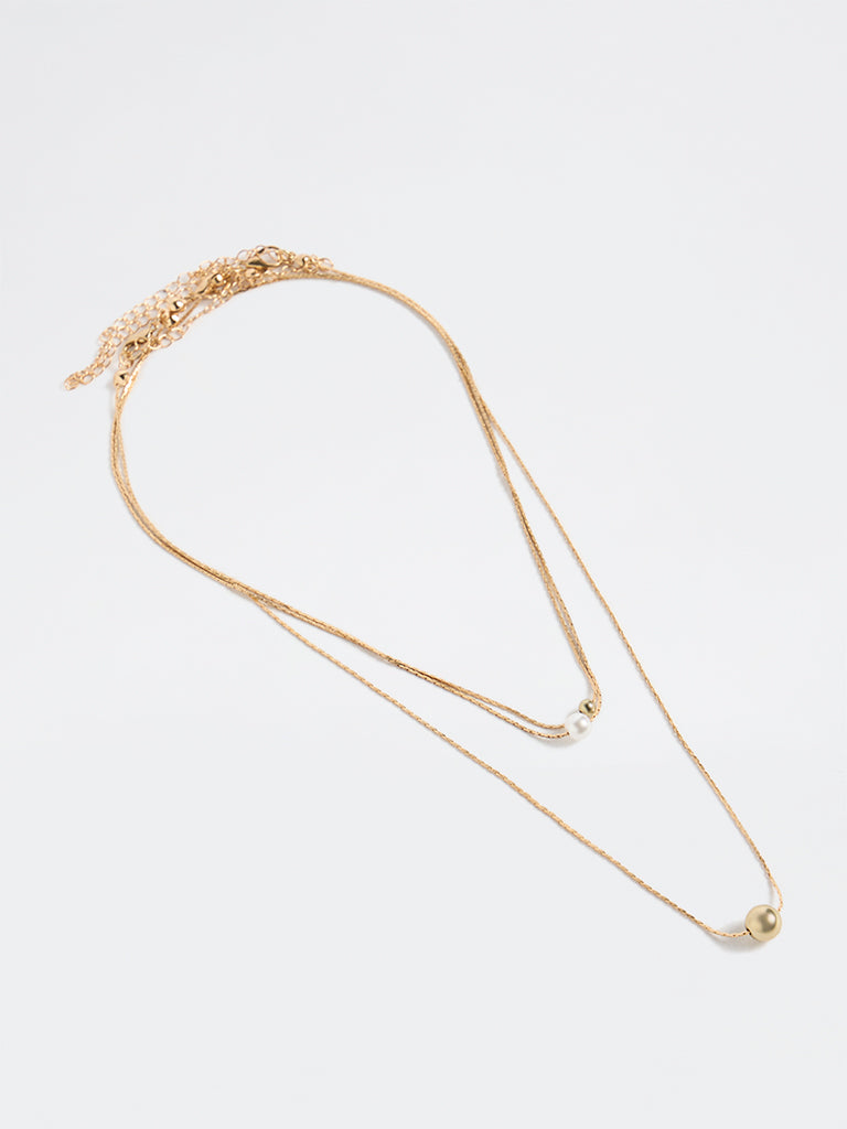 Westside Accessories Gold Dainty Chain Necklaces - Pack of 3