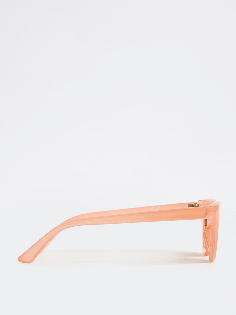 Westside Accessories Orange Cat-Eye Sunglasses with Pouch