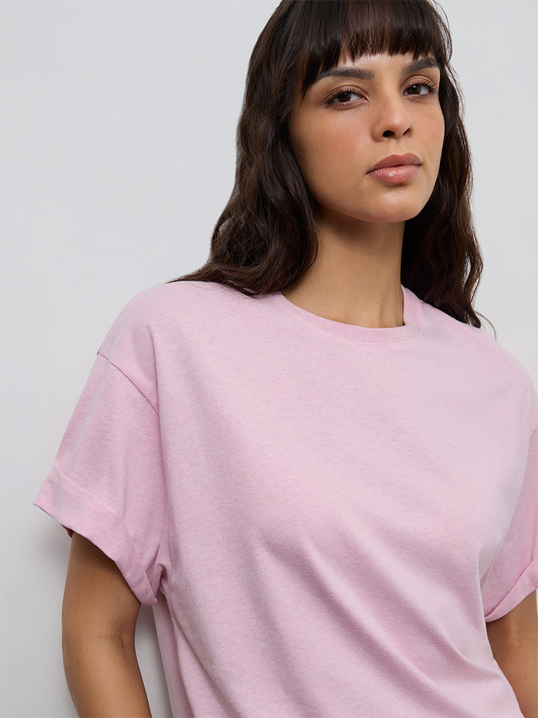 Wunderlove Pink Melange T-Shirt