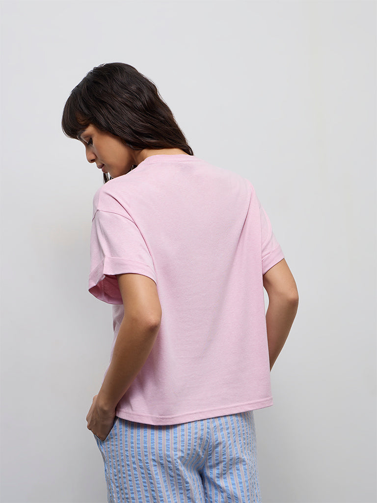 Wunderlove Pink Melange T-Shirt