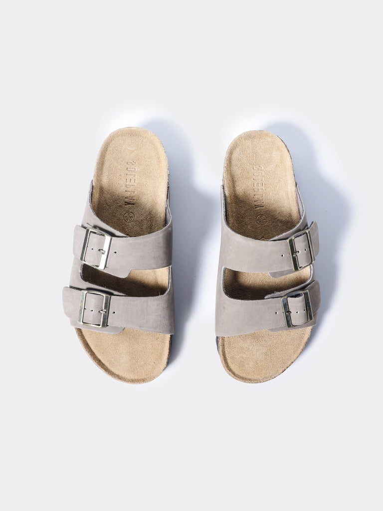 SOLEPLAY Grey Double Strap Sandals