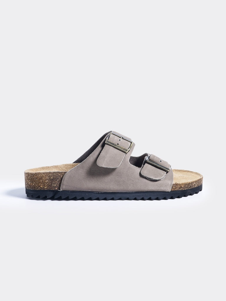SOLEPLAY Grey Double Strap Sandals