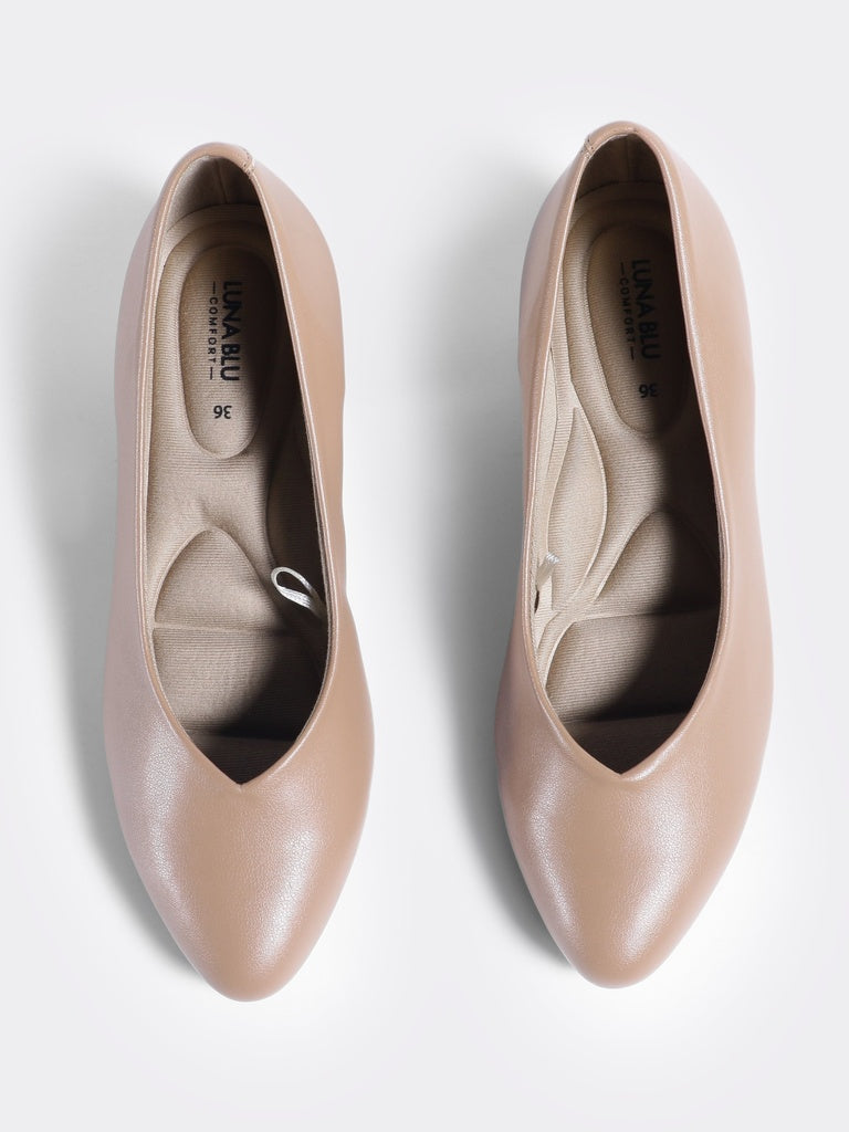 LUNA BLU Beige Heel Pumps