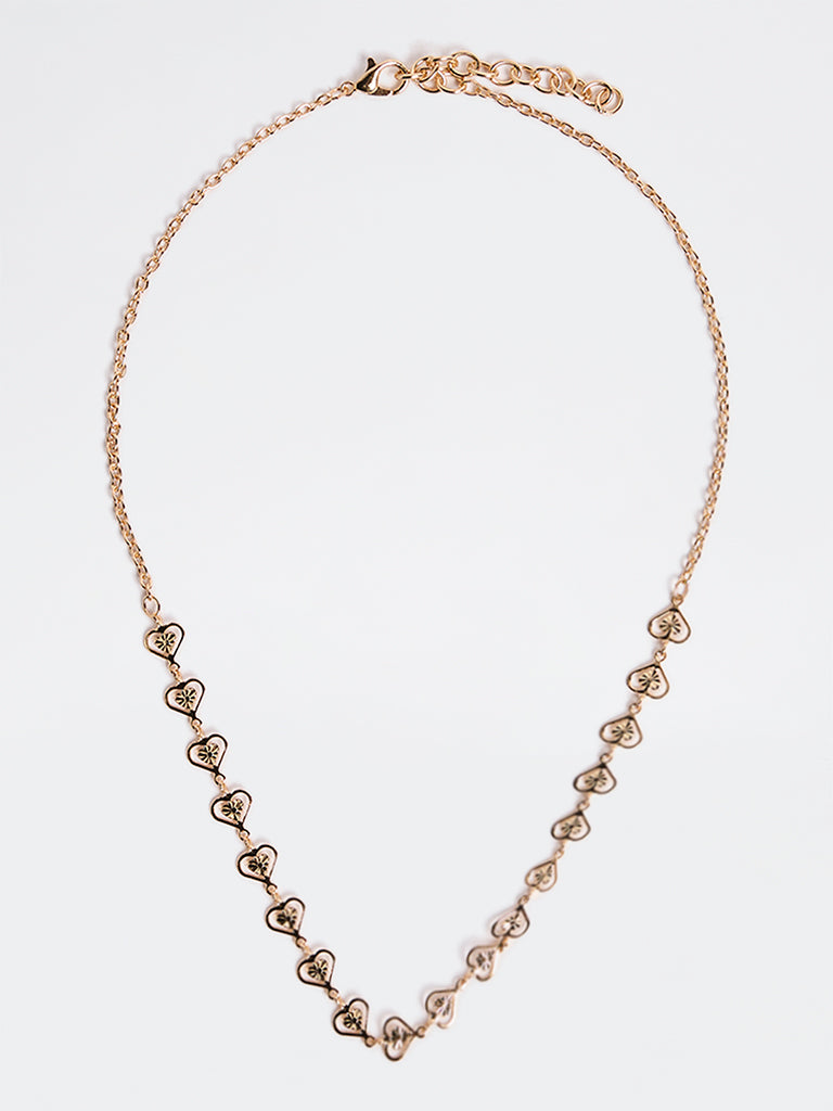 Westside Accessories Gold Heart Design Necklace