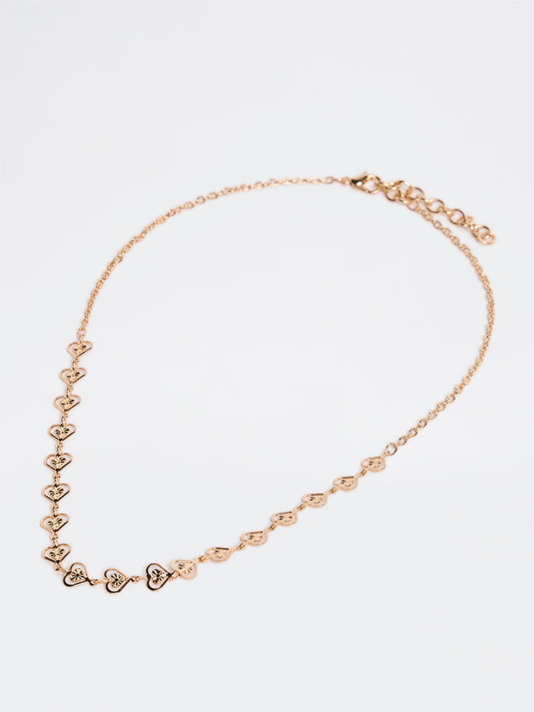 Westside Accessories Gold Heart Design Necklace