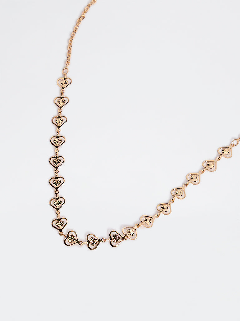 Westside Accessories Gold Heart Design Necklace