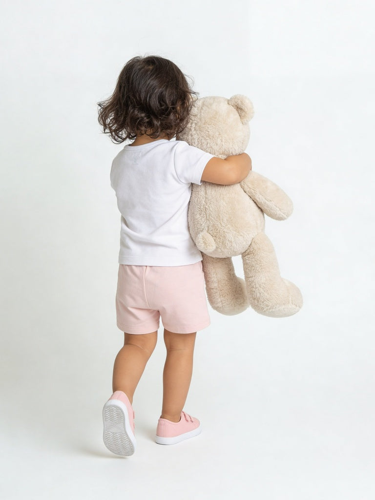 HOP Baby Girls Multicolour Printed Cotton T-Shirt and Shorts Set - Exclusive