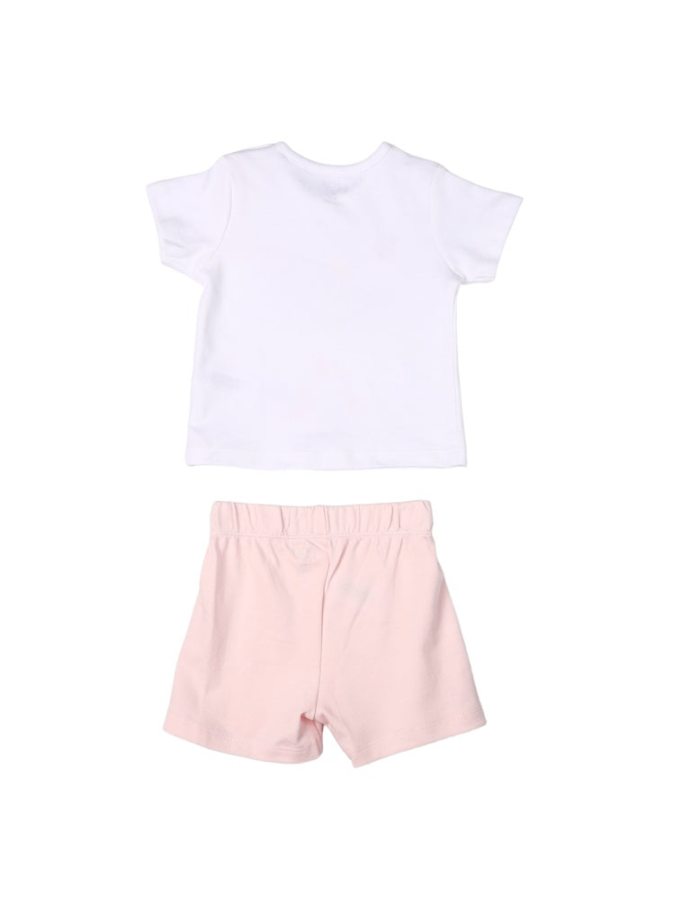 HOP Baby Girls Multicolour Printed Cotton T-Shirt and Shorts Set - Exclusive