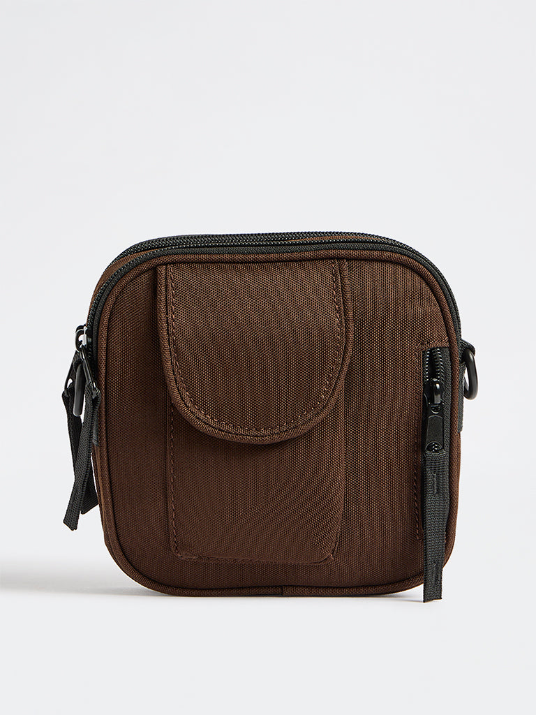 Westside Dark Brown Crossbody Sling Bag