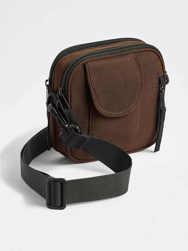 Westside Dark Brown Crossbody Sling Bag