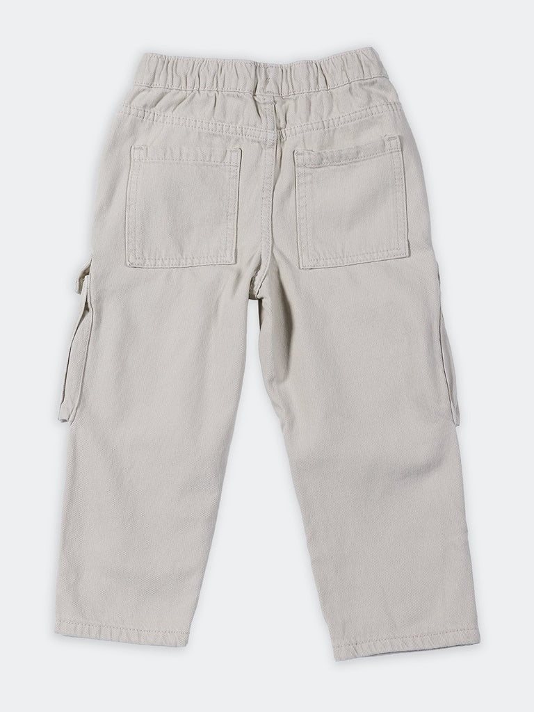 HOP Kids Boys Stone Cargo Pocket Jeans