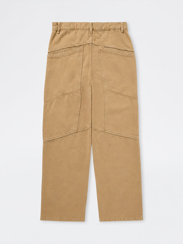 Boys Grey Washed Mid-Rise Jeans