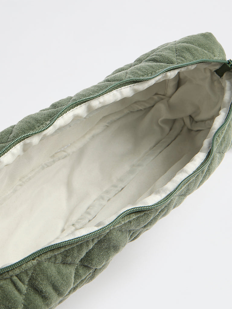 Westside Home Olive Quilted Pouch