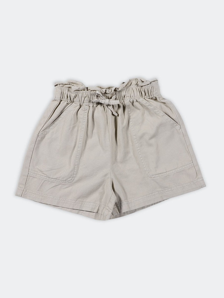 Girls Stone Relaxed Fit Cotton Shorts