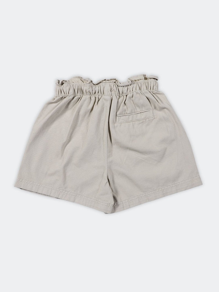 Girls Stone Relaxed Fit Cotton Shorts