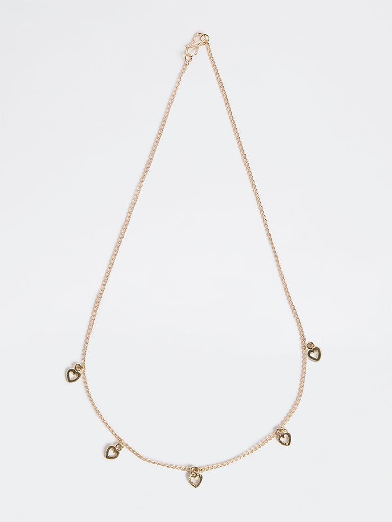 Westside Accessories Gold Heart Multicharm Necklace