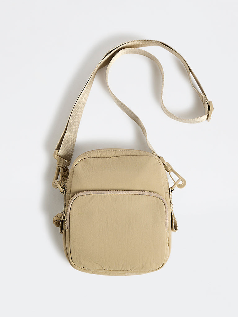 Westside Taupe Crossbody Bag