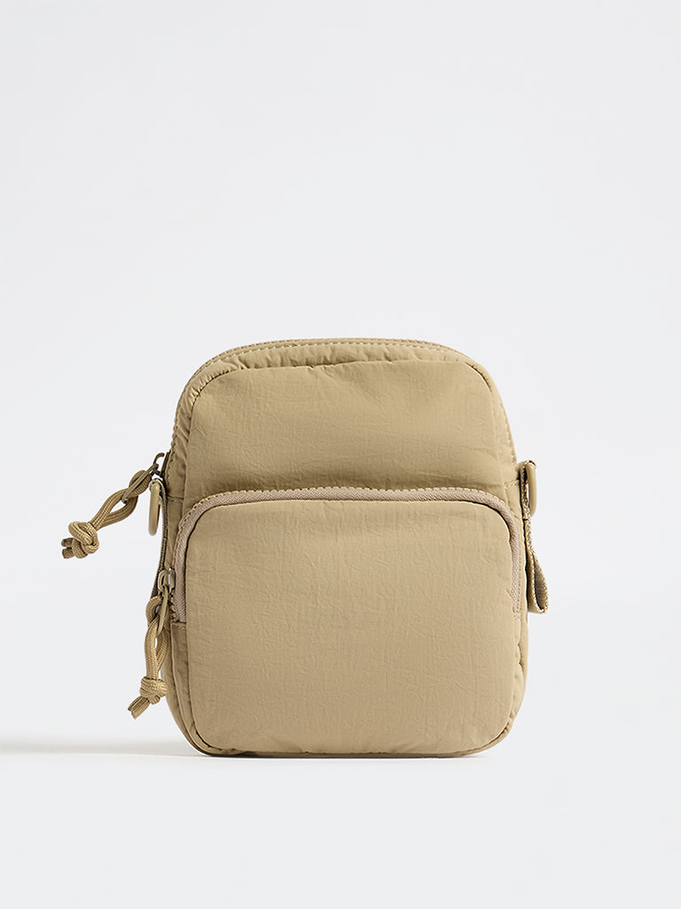 Westside Taupe Crossbody Bag