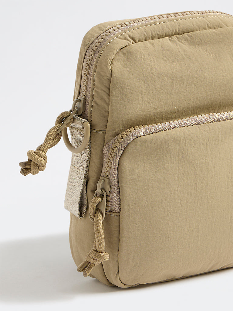 Westside Taupe Crossbody Bag