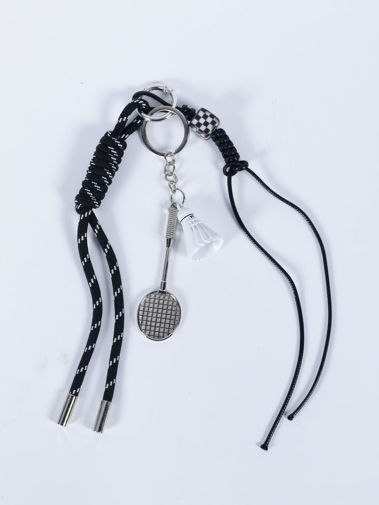 Black Casual Top Charm Accessory