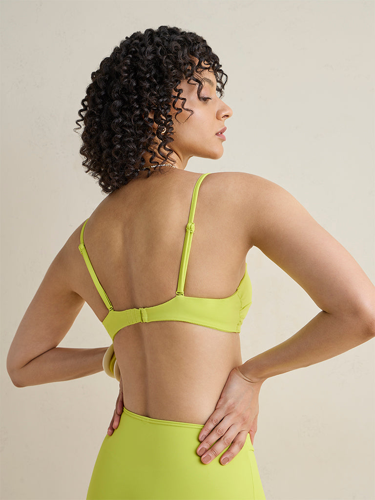 Wunderlove Swimwear  Lime Bandeau Bikini Bra