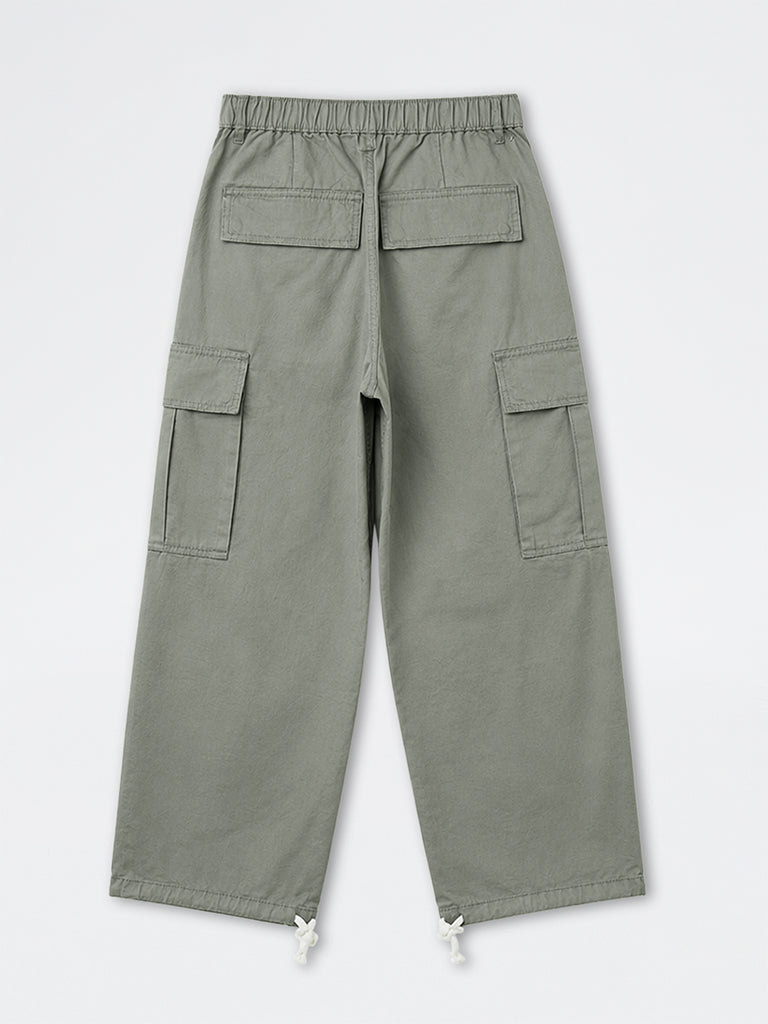Nuon Sage Baggy-Fit Mid-Rise Cotton Cargo Pants