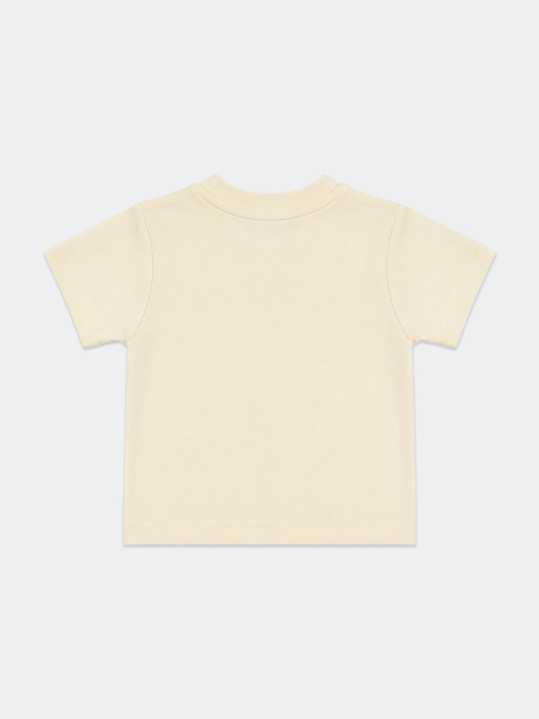 HOP Baby Boys Light Yellow Printed Cotton T-Shirt