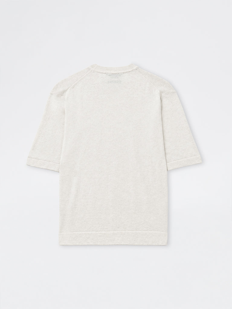Ascot Off-White Relaxed-Fit Cotton-Blend T-Shirt