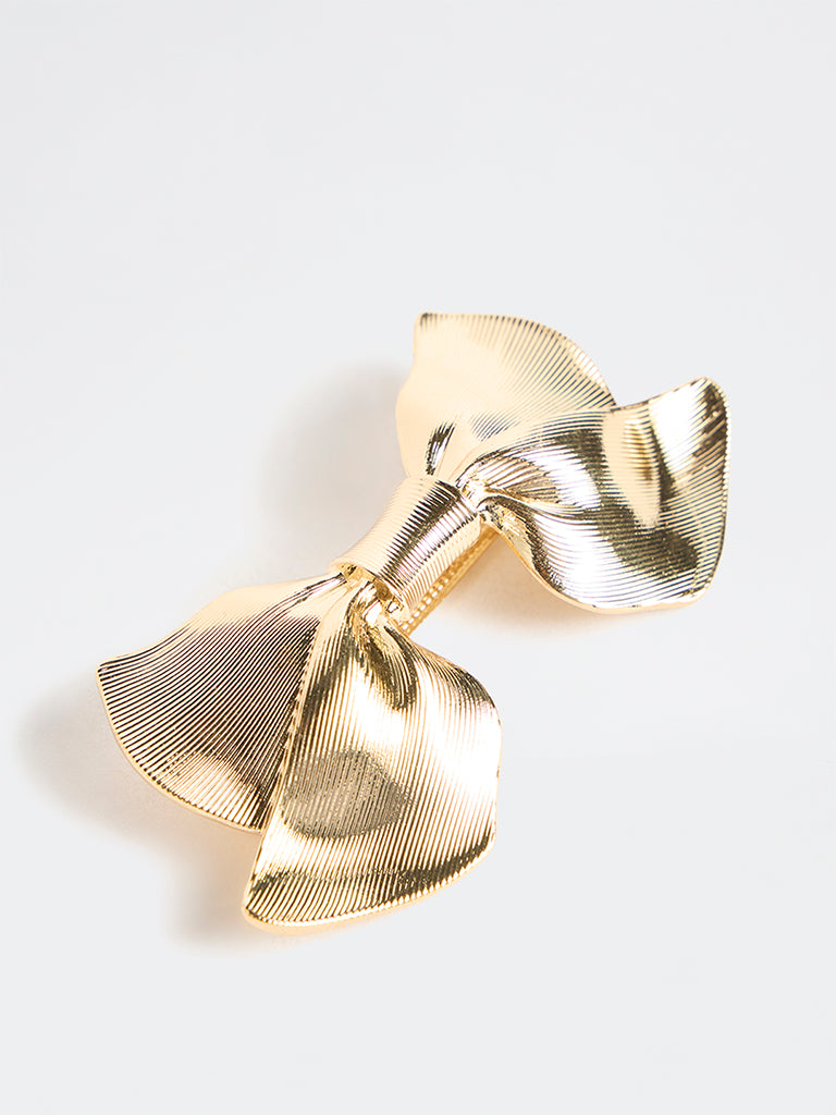 Westside Accessories Gold Bow Clip
