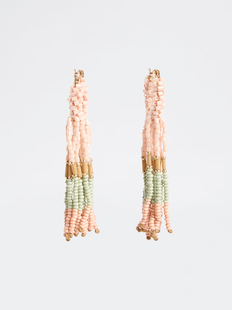 Westside Accessories Multicolour Beaded Dangler Earrings