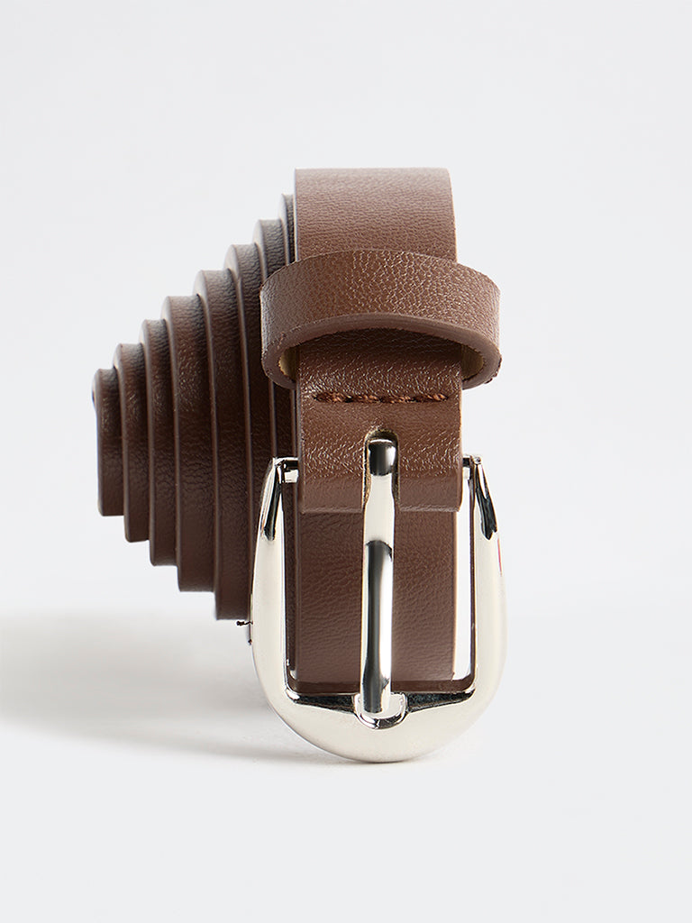 Westside Accessories Dark Brown Buckle Belt