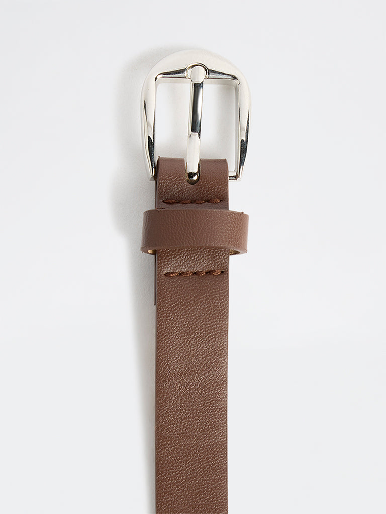 Westside Accessories Dark Brown Buckle Belt