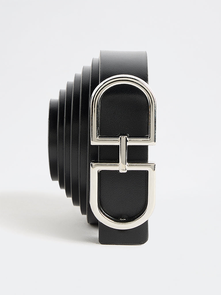 Westside Accessories Black Saddle Buckle Belt