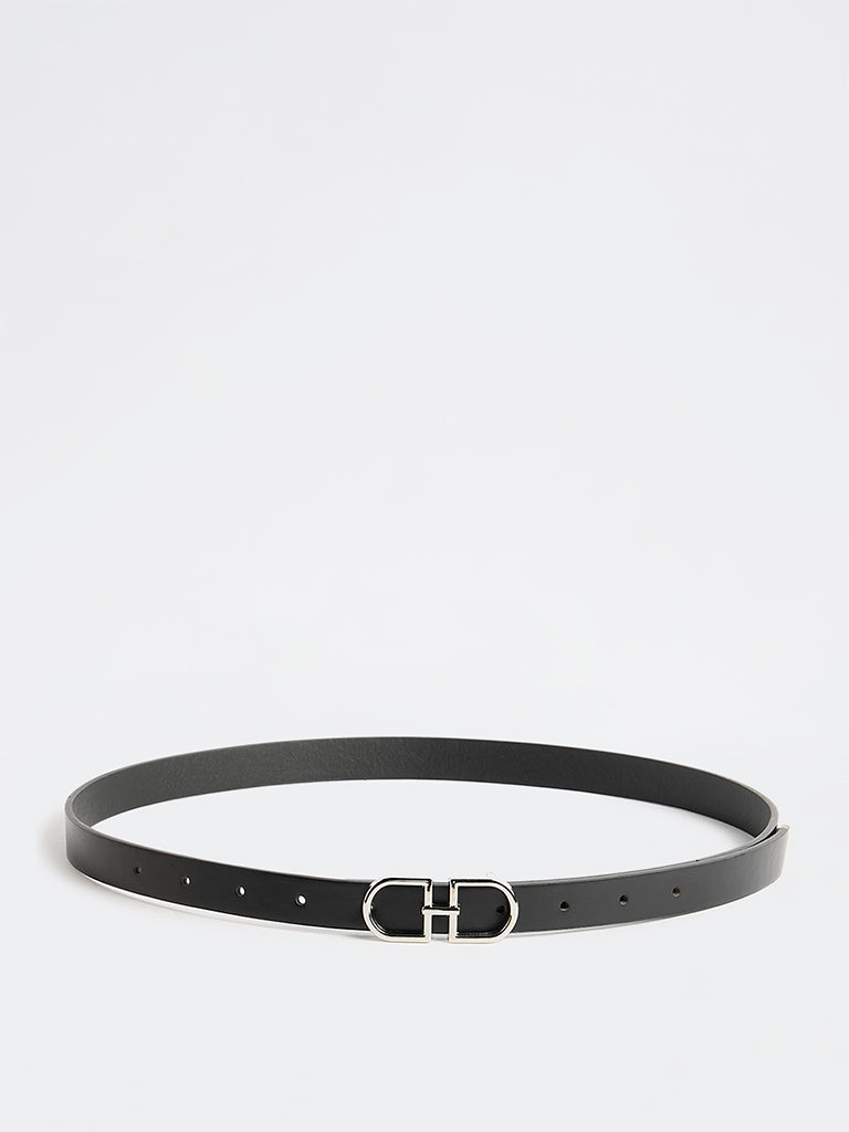 Westside Accessories Black Saddle Buckle Belt