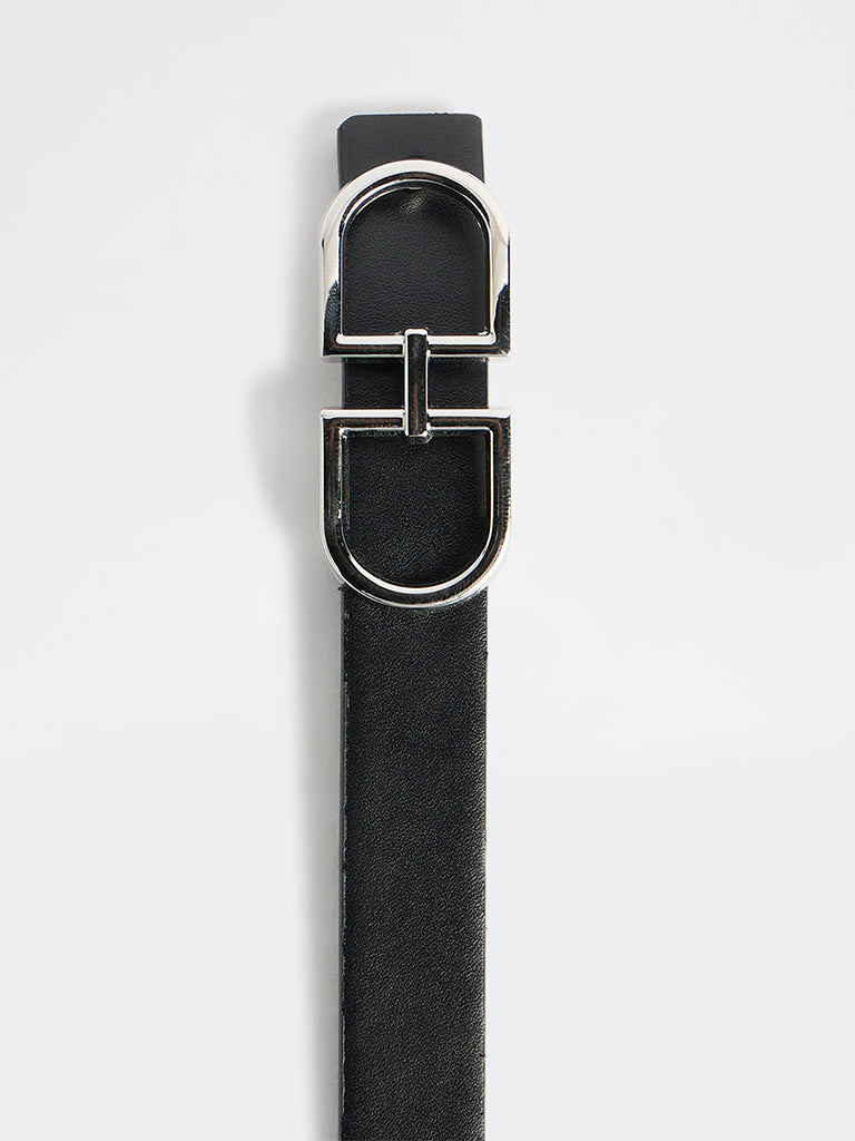 Westside Accessories Black Saddle Buckle Belt