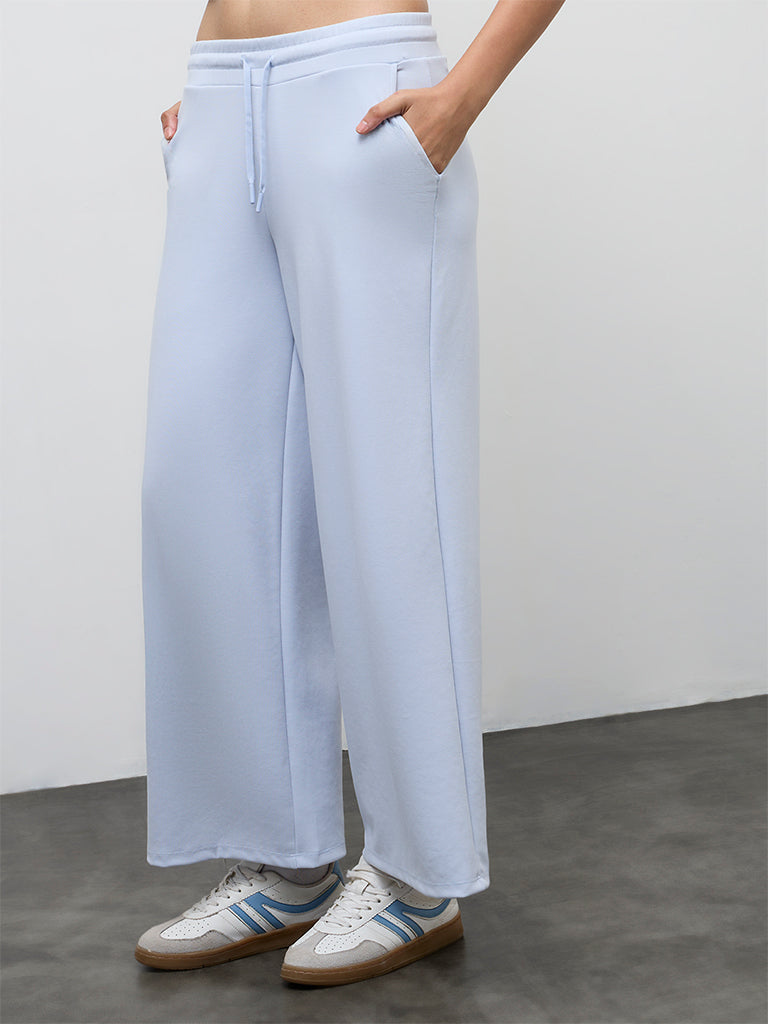 Nuoflexx Light Blue High-Rise Track Pants