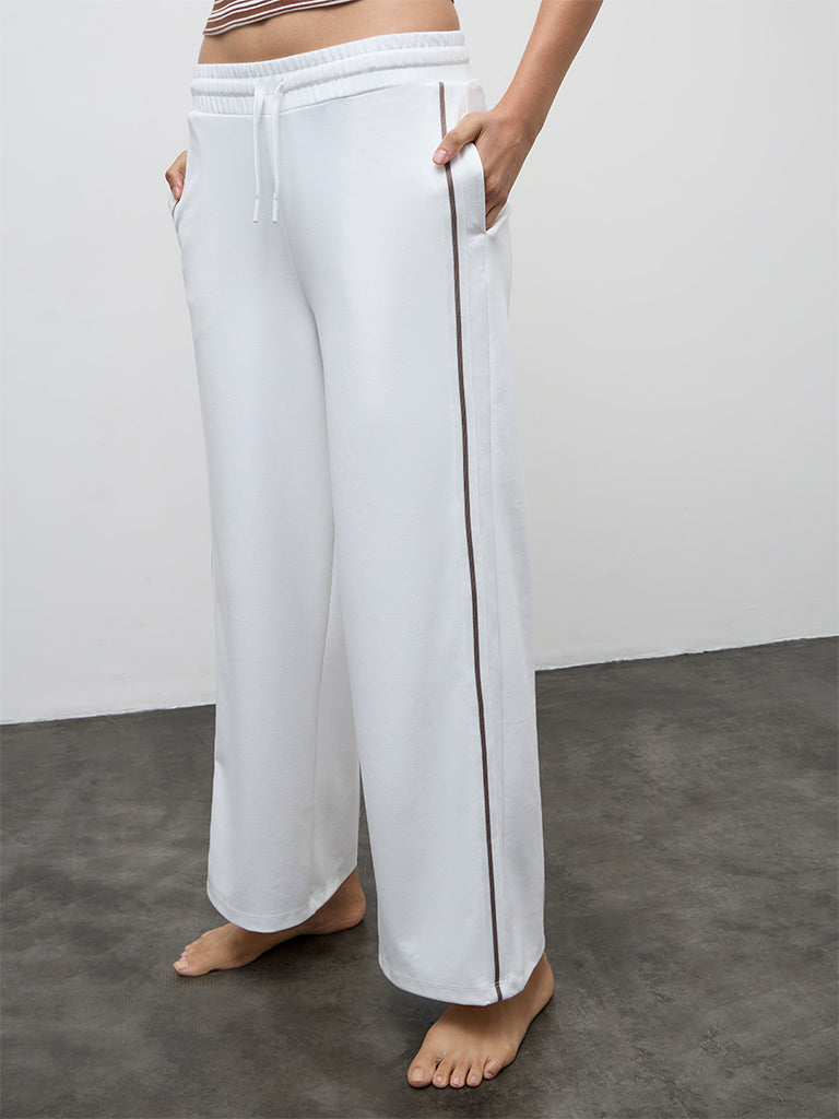 Nuoflexx Off-White High-Rise Track Pants