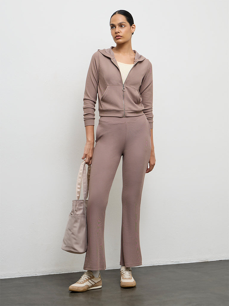Nuoflexx Dusty Brown Hooded Jacket