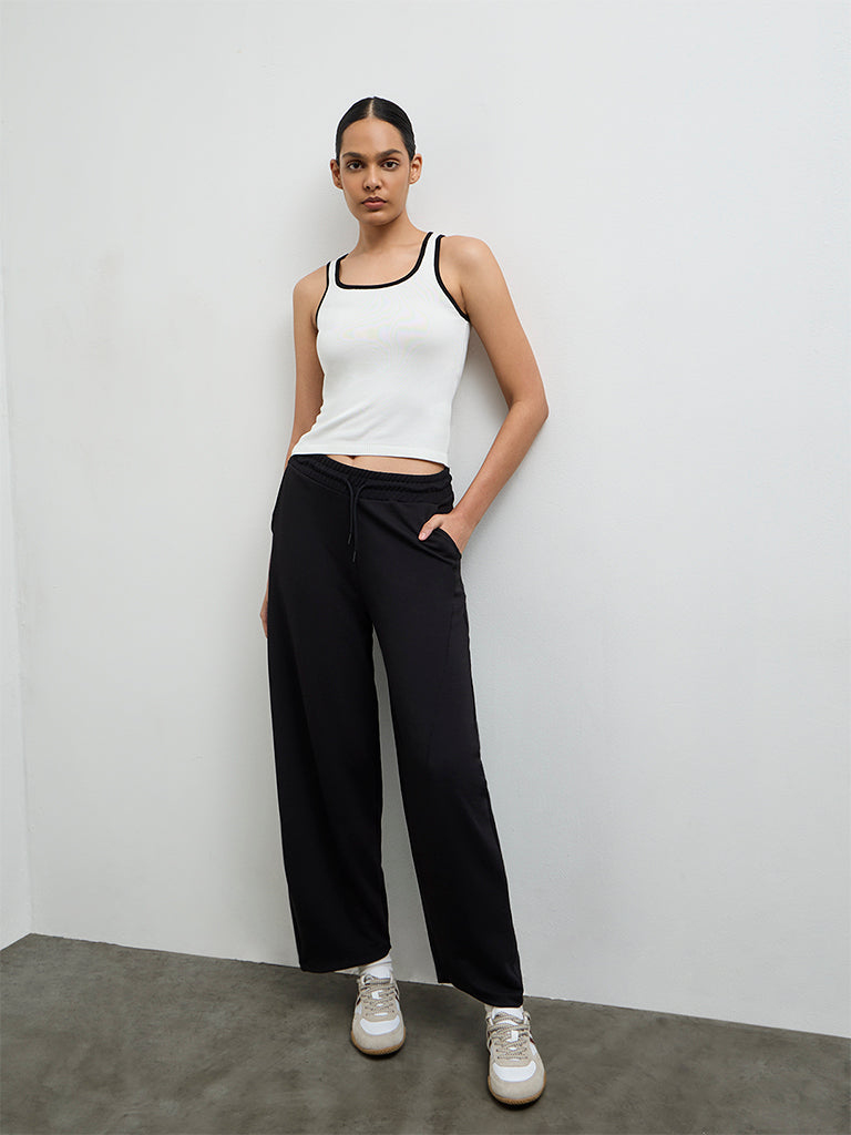 Nuoflexx Off-White Textured T-Shirt