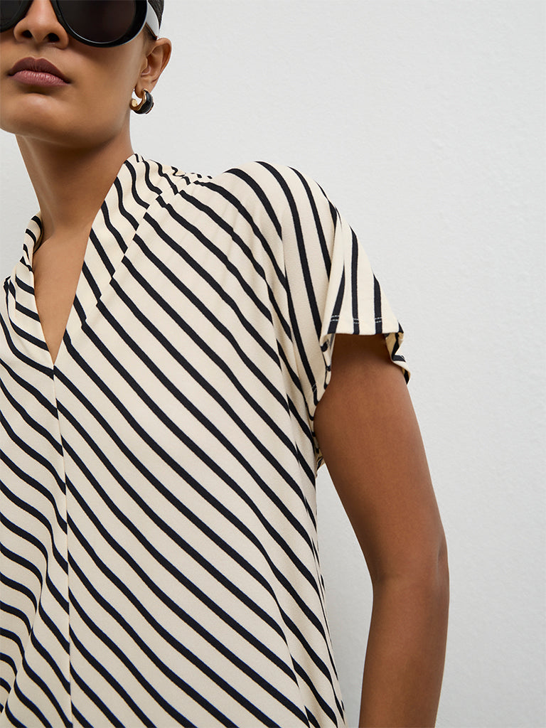 Wardrobe Off-White Striped Top