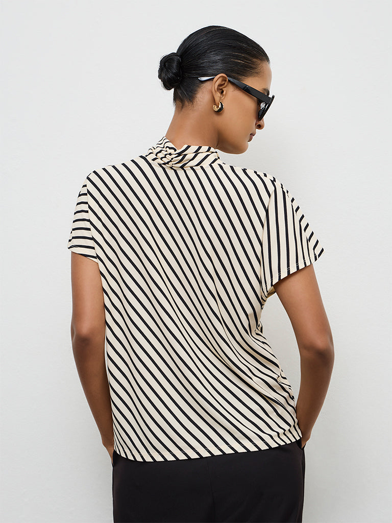 Wardrobe Off-White Striped Top