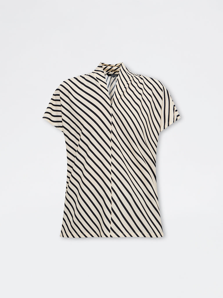 Wardrobe Off-White Striped Top