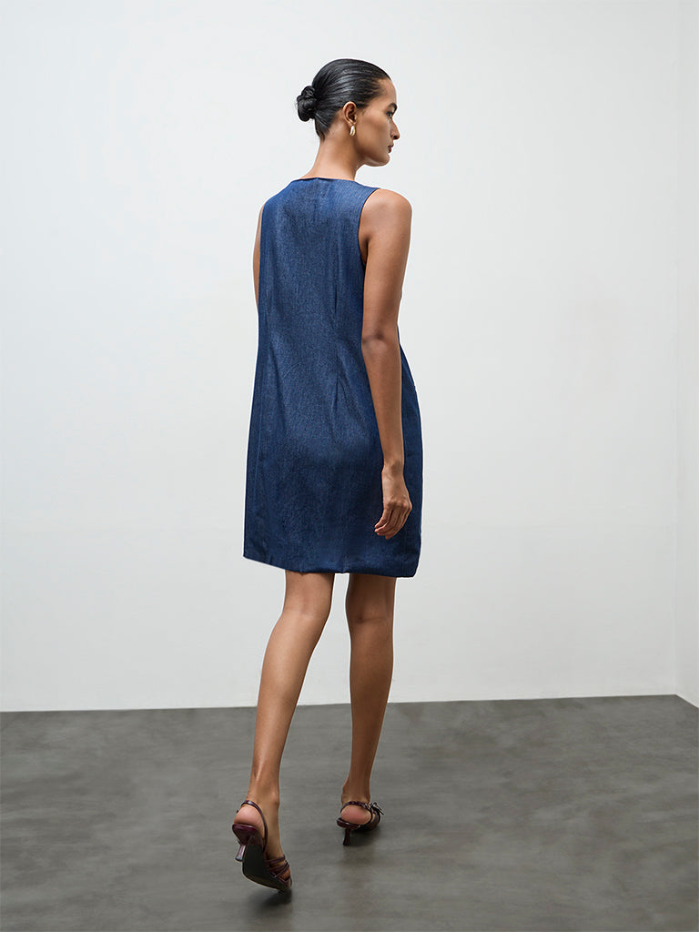 Wardrobe Indigo Denim Straight Dress